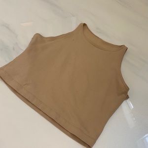 AMERICAN APPAREL COTTON SPANDEX CROP TOP